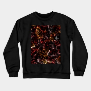 Red and gold nebula Crewneck Sweatshirt